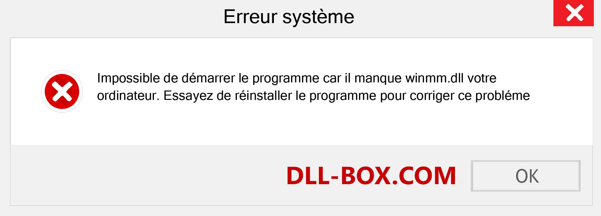 Le fichier winmm.dll est manquant ?. Télécharger pour Windows 7, 8, 10 - Correction de l'erreur manquante winmm dll sur Windows, photos, images